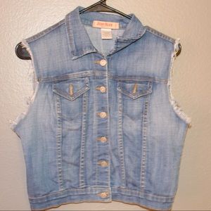 Jean jacket vest